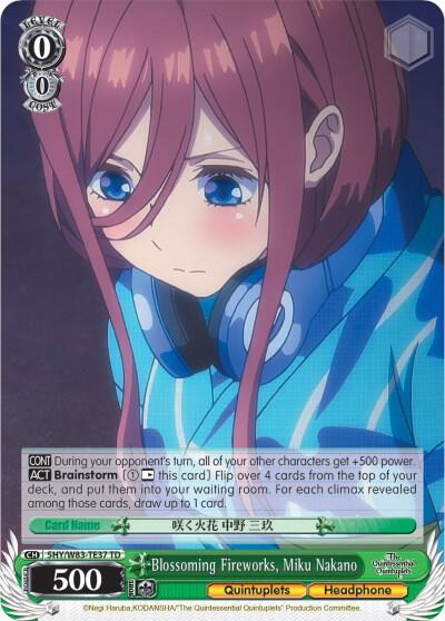 Blossoming Fireworks, Miku Nakano