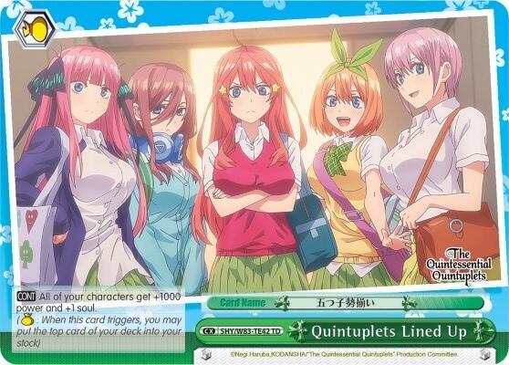 Quintuplets Lined Up (Green) - 5HY/W83-TE42