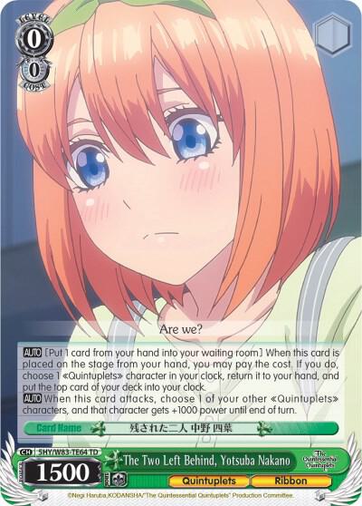 The Two Left Behind, Yotsuba Nakano