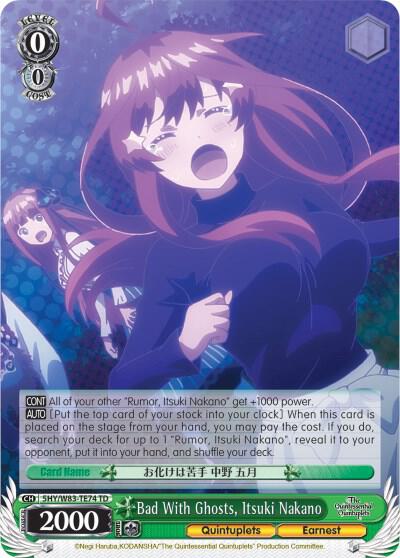 Bad With Ghosts, Itsuki Nakano