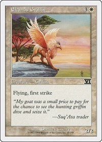 Ekundu Griffin - Classic Sixth Edition - Magic: The Gathering card
