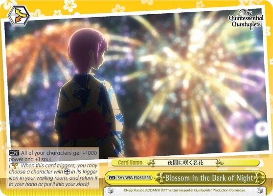 Blossom in the Dark of Night (RRR)
