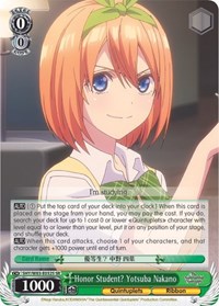 Honor Student? Yotsuba Nakano (SR) (5HY/W83-E032S SR) card