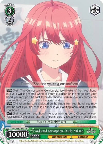 Awkward Atmosphere, Itsuki Nakano
