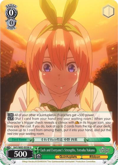 Each and Everyone's Strengths, Yotsuba Nakano