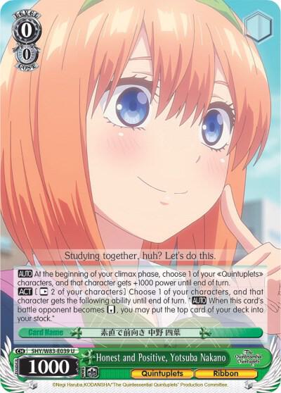 Honest and Positive, Yotsuba Nakano - The Quintessential