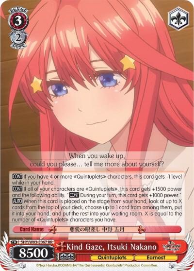 Kind Gaze, Itsuki Nakano