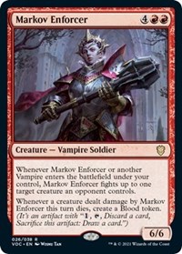 Markov Enforcer - Commander: Innistrad: Crimson Vow - Magic: The Gathering card