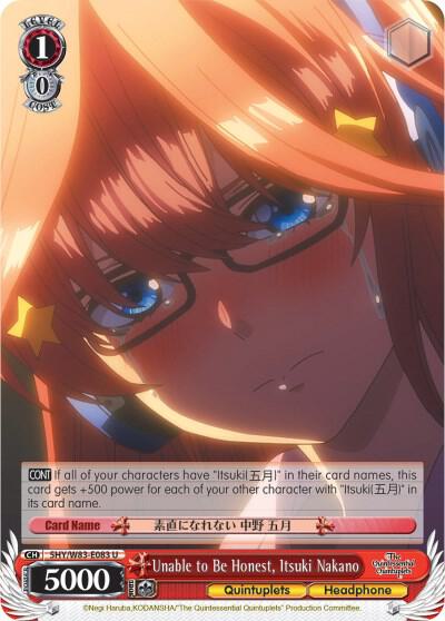 Unable to Be Honest, Itsuki Nakano