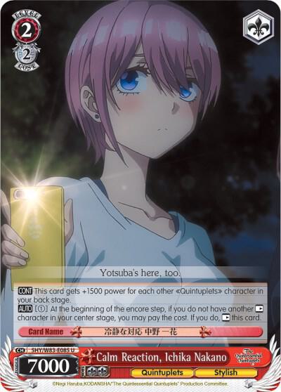 Calm Reaction, Ichika Nakano
