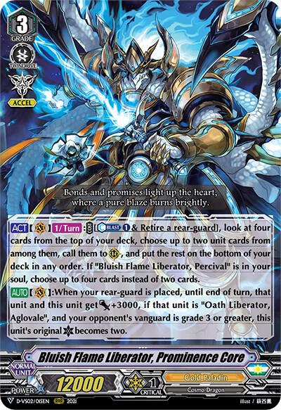 Bluish Flame Liberator, Prominence Core