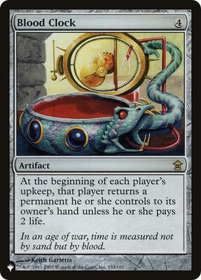 Blood Clock 153/165 – The List Reprints (Rare)