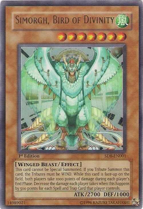 Simorgh, Bird of Divinity - Structure Deck: Lord of the Storm - YuGiOh ...