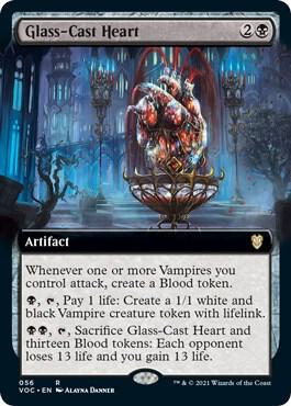 Glass-Cast Heart (Extended Art) - Commander: Innistrad: Crimson Vow -  Magic: The Gathering - TCGplayer.com