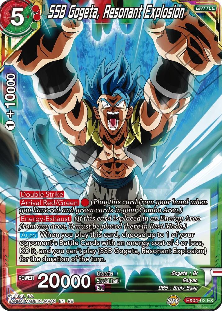 SSB Gogeta, Resonant Explosion - Mythic Booster - Dragon Ball