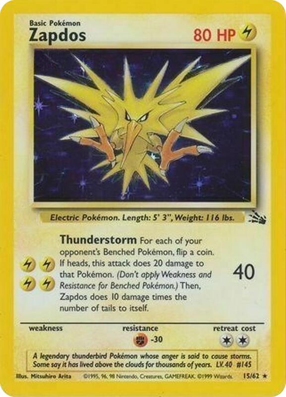 Zapdos - 15/62 (Cosmos Holo) 015/062 from Miscellaneous Cards & Products