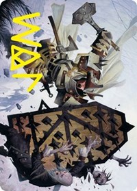 Estwald Shieldbasher Art Card (Gold-Stamped Signature)