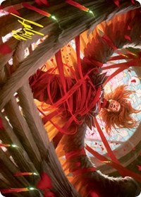 Sigarda's Imprisonment Art Card (Gold-Stamped Signature) - Art Series: Innistrad: Crimson Vow - Magic: The Gathering card