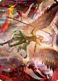 Sigarda's Summons Art Card (Gold-Stamped Signature)