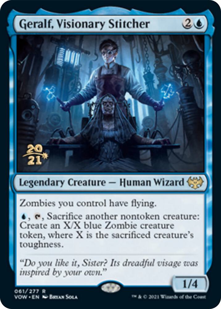 Geralf, Visionary Stitcher #61s — Innistrad: Crimson Vow Promos