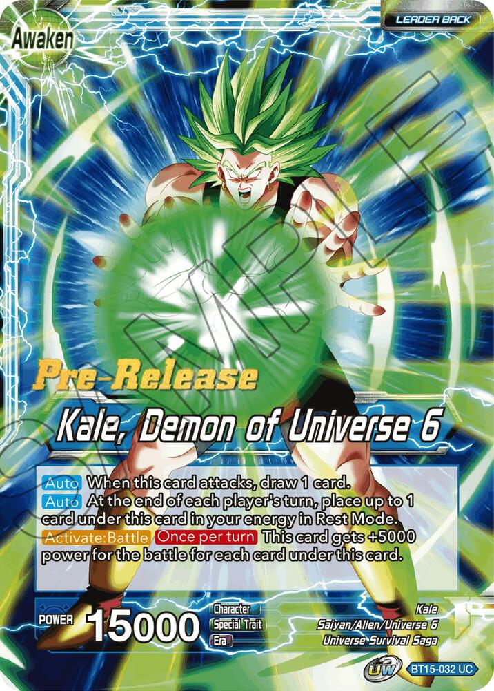 Kale // Kale, Demon of Universe 6 - Saiyan Showdown Pre-Release