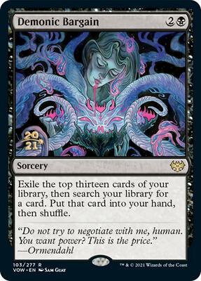 Demonic Bargain #103 – Prerelease Cards (Rare)