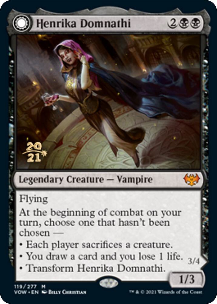 Henrika Domnathi // Henrika, Infernal Seer #119s — Innistrad: Crimson Vow Promos