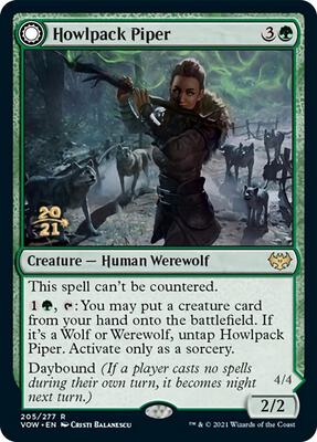 Howlpack Piper #205 – Prerelease Cards (Rare)