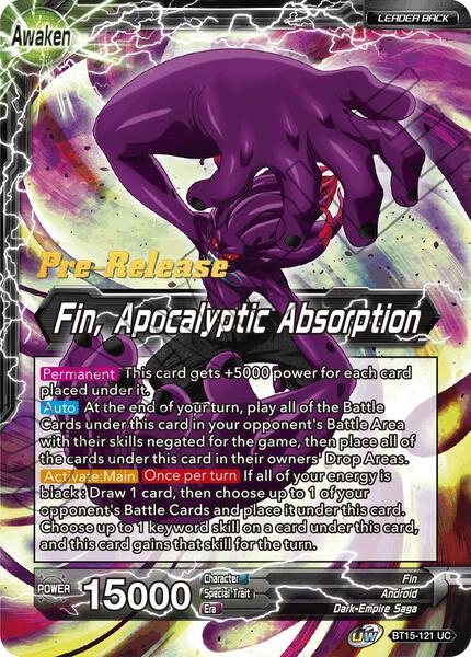 Fin // Fin, Apocalyptic Absorption - Saiyan Showdown Pre-Release Cards -  Dragon Ball Super: Masters - TCGplayer.com