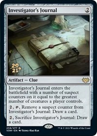 Investigator's Journal (Prerelease Cards)