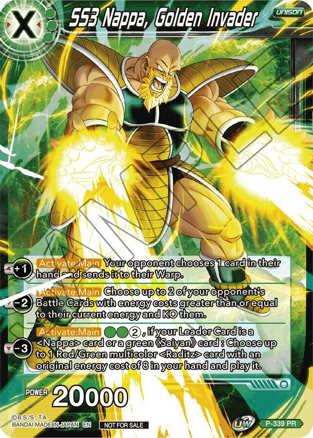 SS3 Nappa, Golden Invader - Promotion Cards - Dragon Ball Super