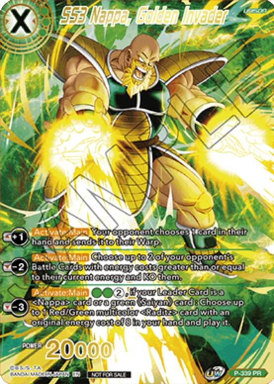SS3 Nappa, Golden Invader (Gold Stamped) - Promotion Cards