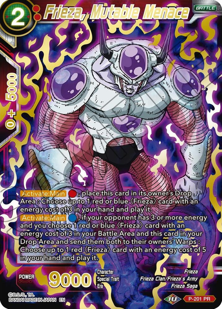 Frieza, Mutable Menace (Gold Stamped) - Mythic Booster - Dragon