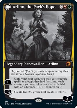arlin card mtg Magic The Gathering - Arlinn Kord // Arlinn, Embraced by The Moon Innistrad Remastered (INR) #230 Illustrated by Winona Nelson Magic MID] Arlinn Showcase Frame :