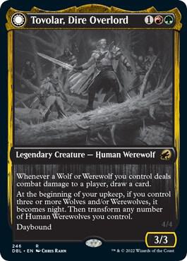 mtg tovolar commander deck Tovolar, Dire Overlord Commander Deck MTG Custom Deck Werewolves Wolf Deck  Wolves Gruul Stompy EDH
