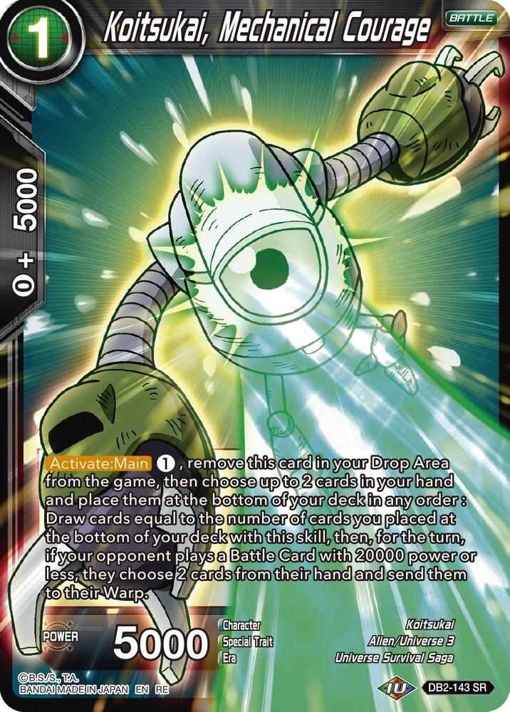 Koitsukai, Mechanical Courage - Mythic Booster - Dragon Ball Super