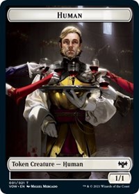 Human (001) // Spirit Cleric Double-Sided Token - Innistrad: Crimson Vow - Magic: The Gathering card