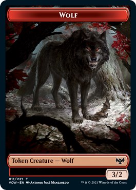 Wolf // Human Double-Sided Token