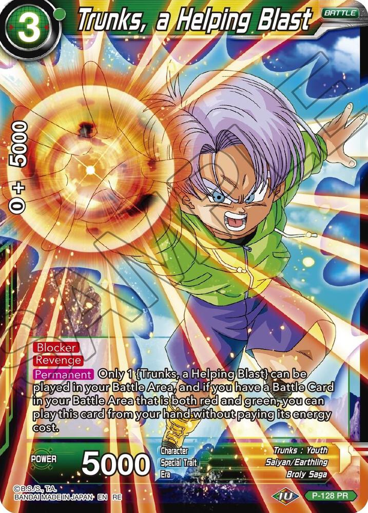 Trunks, a Helping Blast #P-128 — Mythic Booster