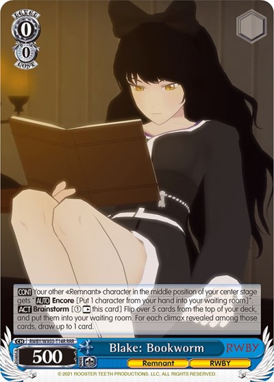 Blake: Bookworm (RRR) card