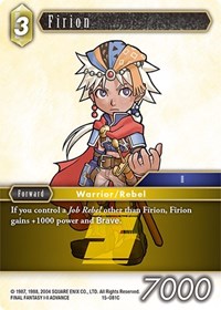 Firion - 15-081C - Final Fantasy TCG Crystal Dominion trading card