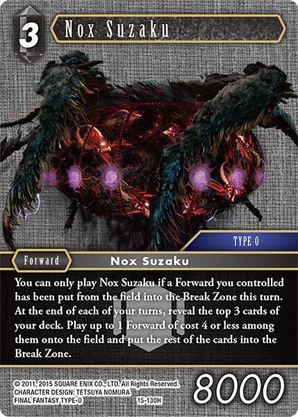 Nox Suzaku - Crystal Dominion - Final Fantasy TCG - TCGplayer.com