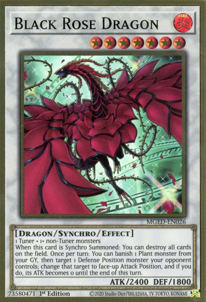 Black Rose Dragon (Alternate Art) - Maximum Gold: El Dorado