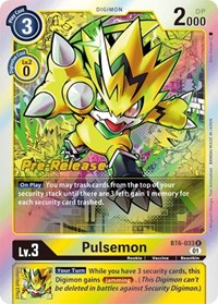 Pulsemon - Double Diamond Pre-Release Cards - Digimon card