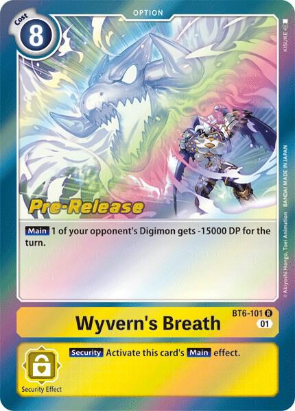 Wyverns Breath digimon card