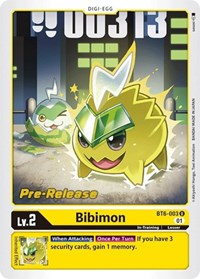 Bibimon - Double Diamond Pre-Release Cards - Digimon card