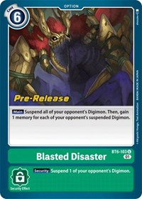 Blasted Disaster - Double Diamond Pre-Release Cards - Digimon card