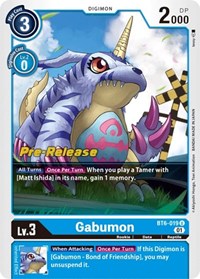 Gabumon (Double Diamond Pre-Release Cards)