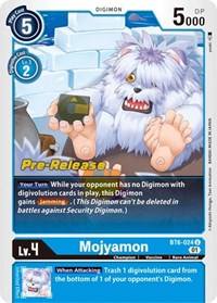 Mojyamon - Double Diamond Pre-Release Cards - Digimon card