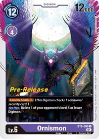 Ornismon - Double Diamond Pre-Release Cards - Digimon card